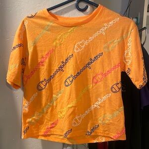 Athletes size, large juniors crop top champ